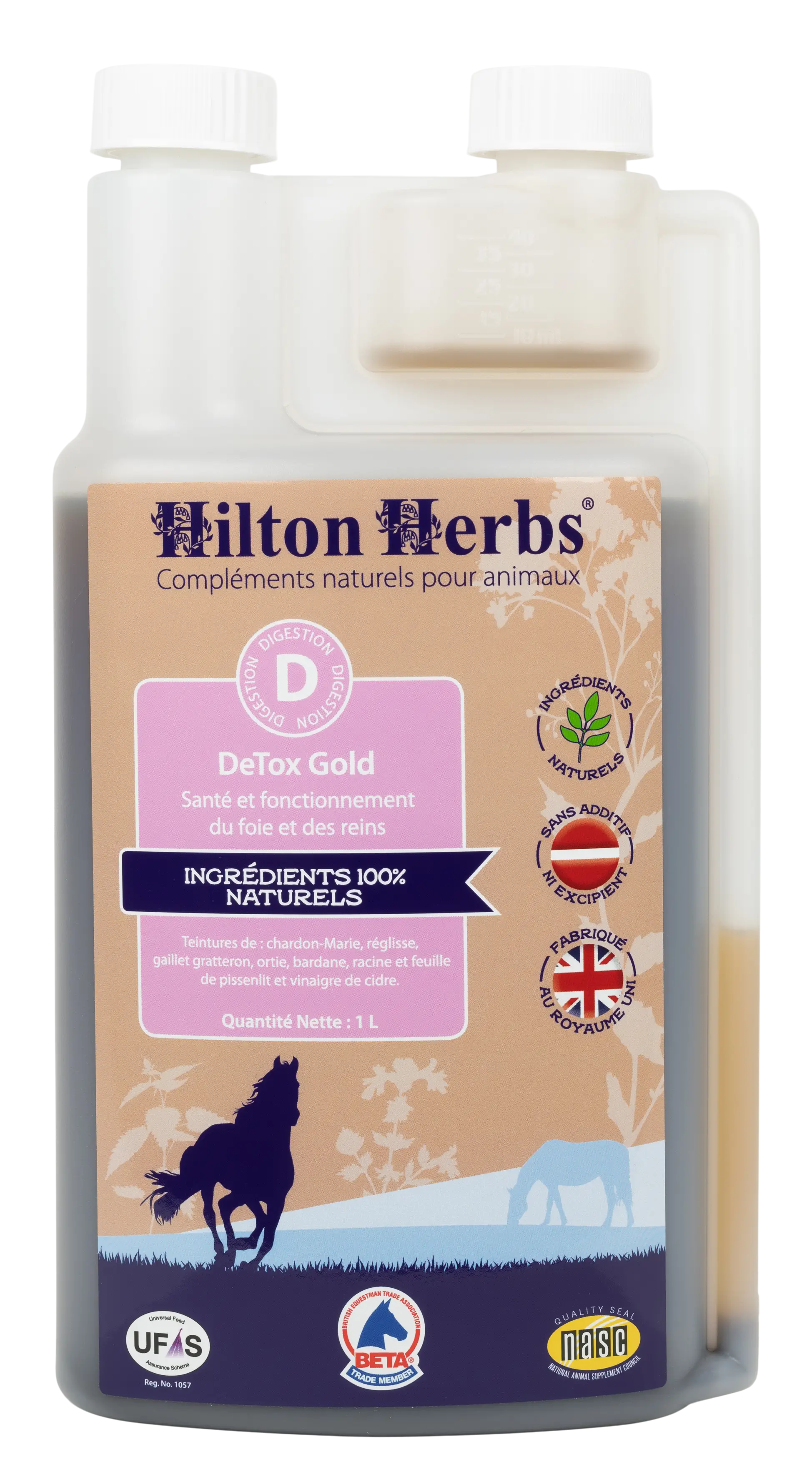 Detox Gold pour chevaux de Hilton Herbs